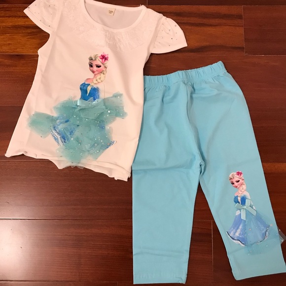 Elsa Matching Sparkly Set Super Cute NWT - Picture 8 of 8